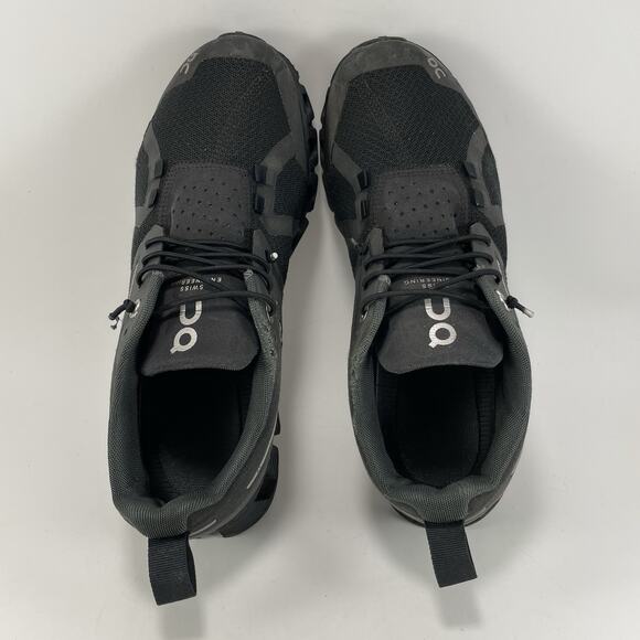 On Cloud 5 Waterproof Running Shoes Womens Size 7.5 Black Athletic Slip On - Picture 5 of 12